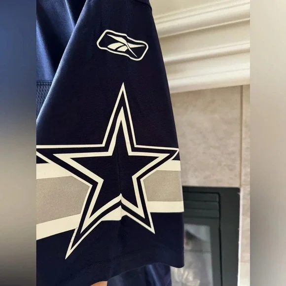 Reebok NFL On Field Jersey Dallas Cowboys Marion Barber #24 Blue Size Medium - Picture 6 of 12